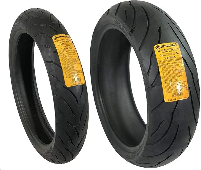 17-Inch supermoto tire set (front and rear)